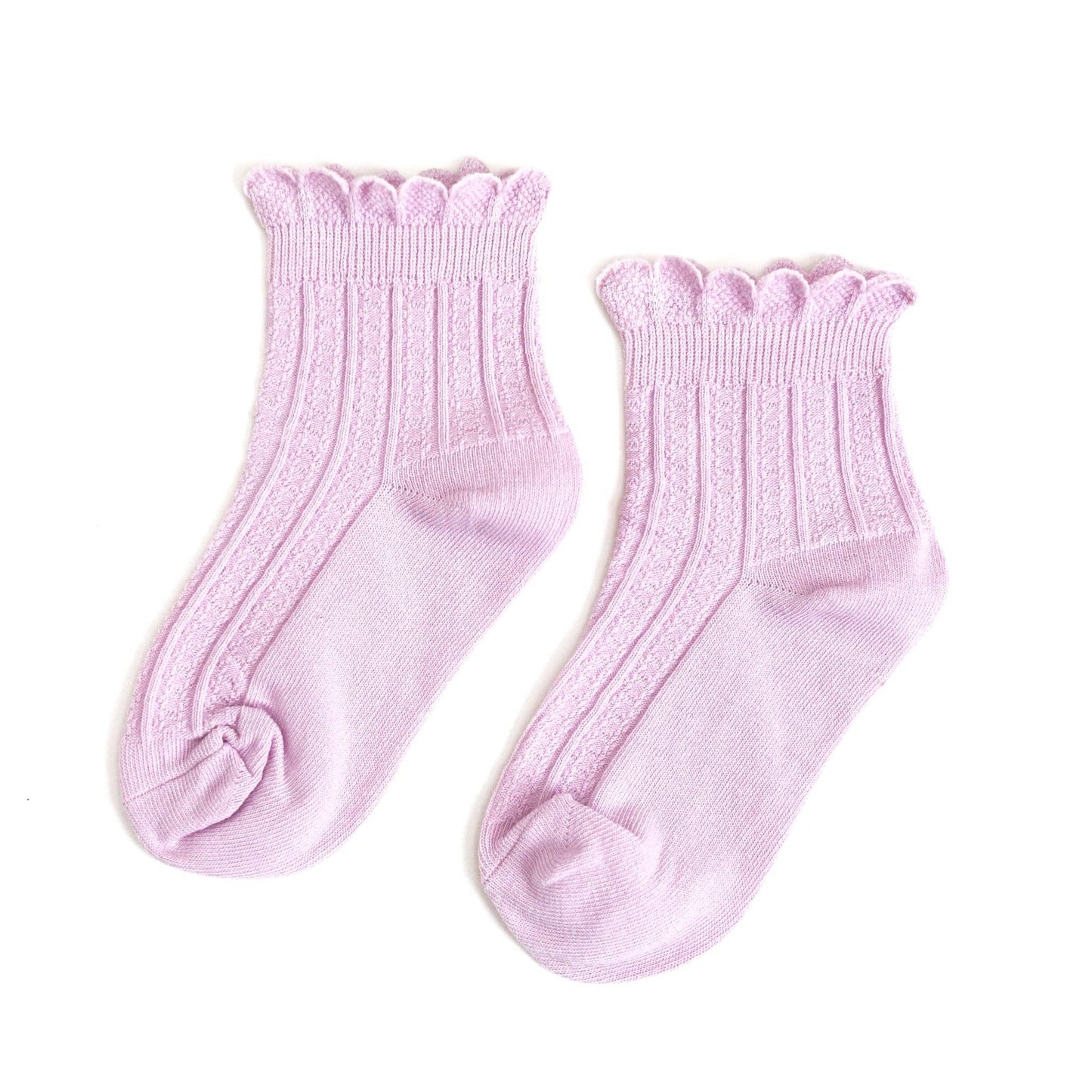 Lilac Frill Midi Socks | Little Stocking Co.