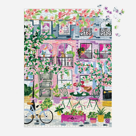 Cherry Lane Blossoms 1000 pc Puzzle | Galison