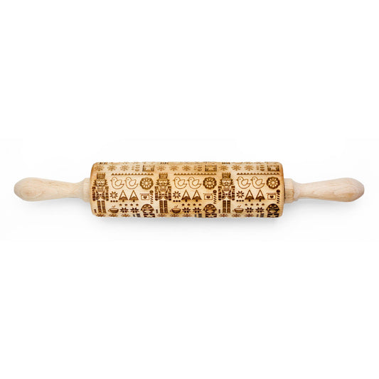 Nutcracker Christmas Embossing Rolling Pin | Boon Homeware