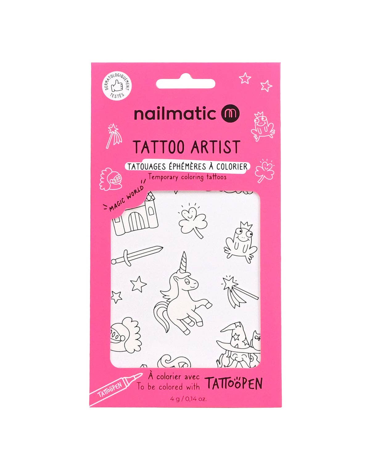Temporary Coloring Tattoos - Magic world | VICI Brands