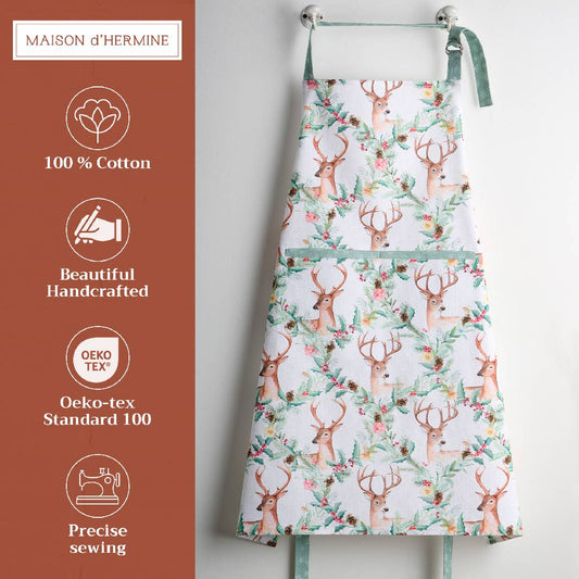X-Mas Cotton Apron | Maison d'Hermine