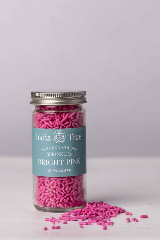 Nature’s Colors Bright Pink Sprinkles | India Tree