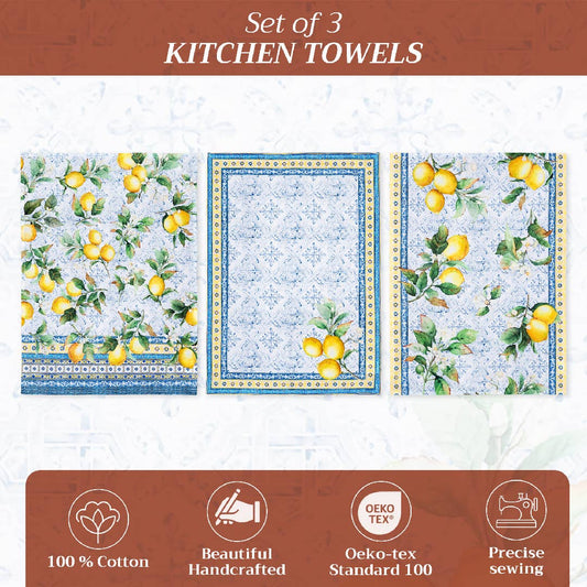 Citrus Kitchen Towels - Set Of 3 | Maison d'Hermine