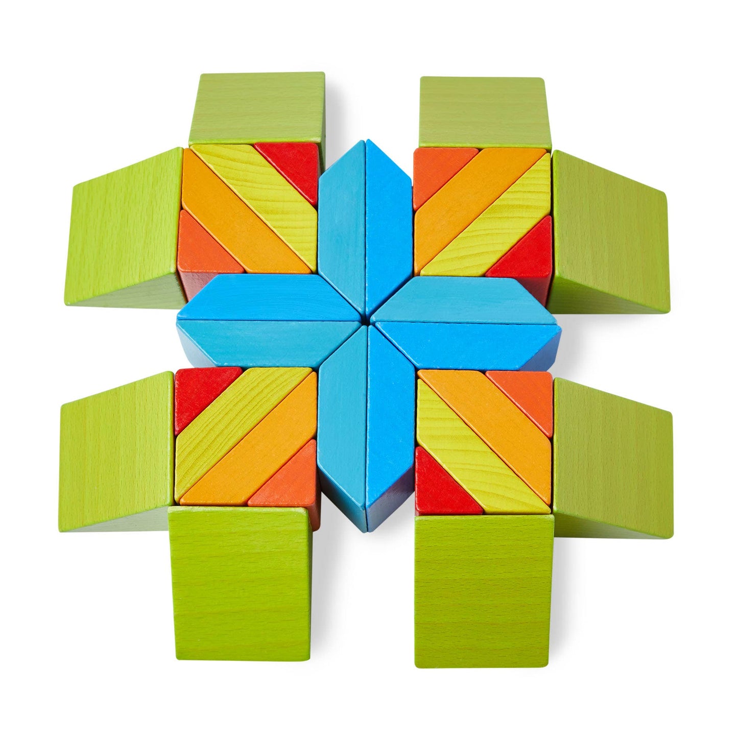 Mosaic 3D Wooden Arranging Montessori Color & Pattern Puzzle | HABA