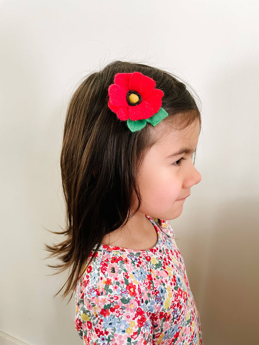 Red Poppy Hair Tie | Delphinette