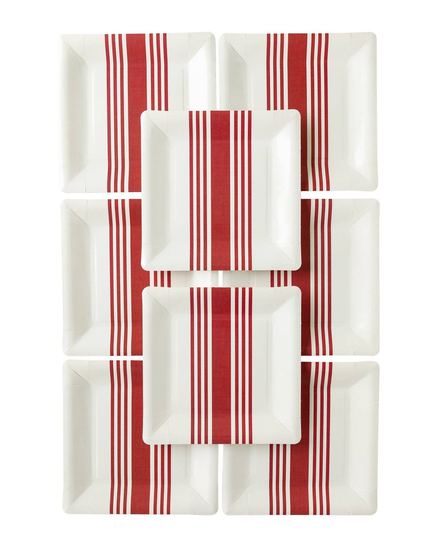 Red Striped Plates | My Mind's Eye