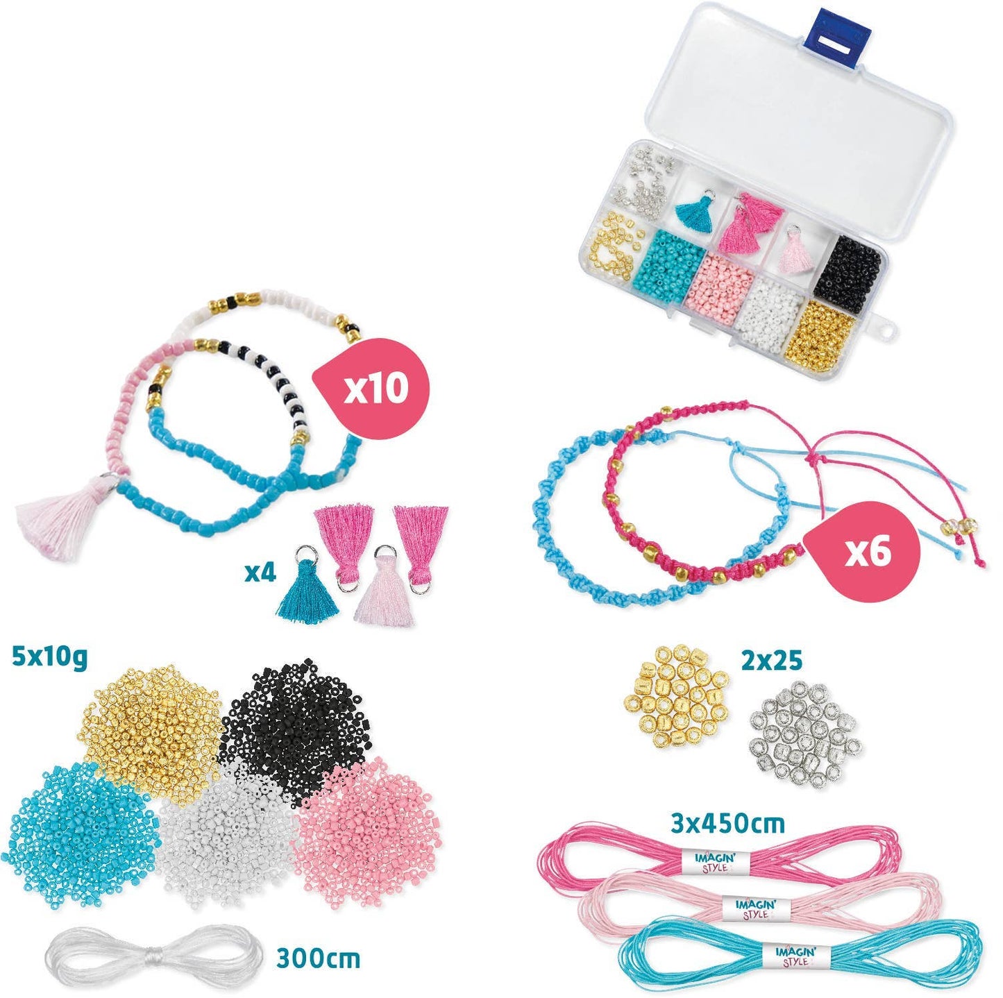 Friendship Bracelet Kit - Maped Creativ | Janod