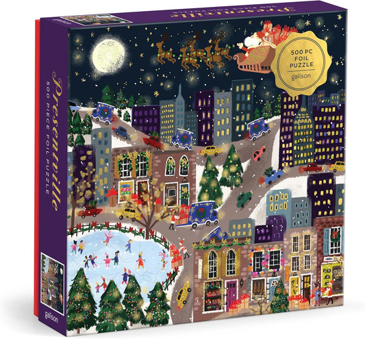 Presentville Foil Puzzle (500 Piece) | Galison