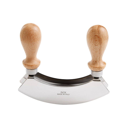 Fantes Aunt Marisa's Double Mezzaluna Knife | HIC Kitchen