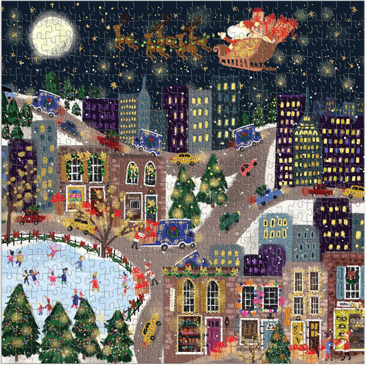 Presentville Foil Puzzle (500 Piece) | Galison