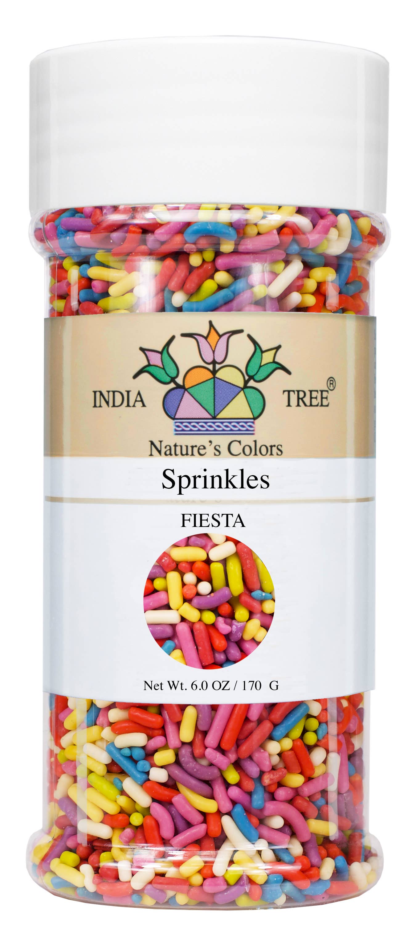 Nature's Colors Fiesta Mix Sprinkles | India Tree
