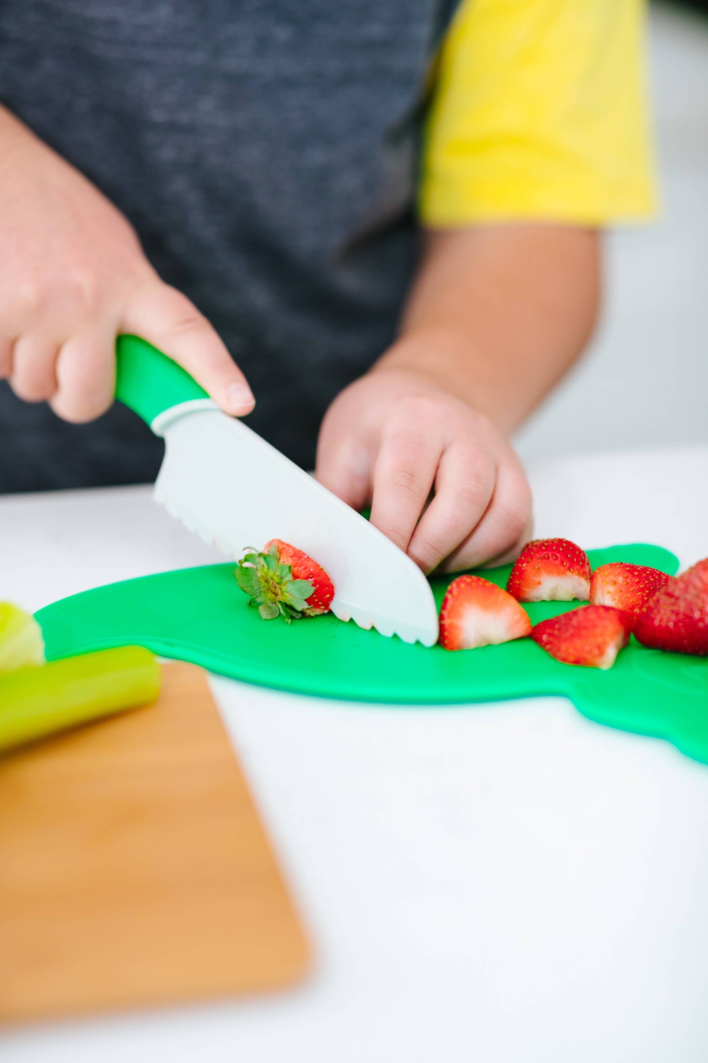 Dino Adventures Cutting Board and Knife Set | Handstand Kitchen