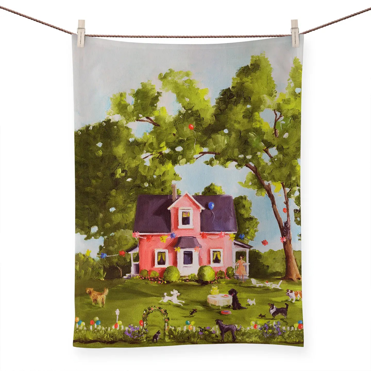 Cotton Printed Tea Towel (Various Prints) | Greenbox Art