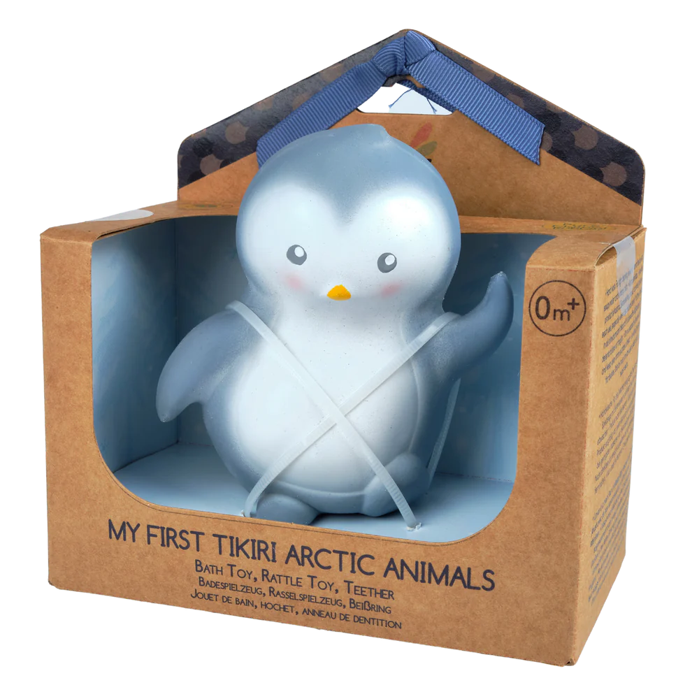 Penguin Natural Organic Rubber Toy | Tikiri Toys