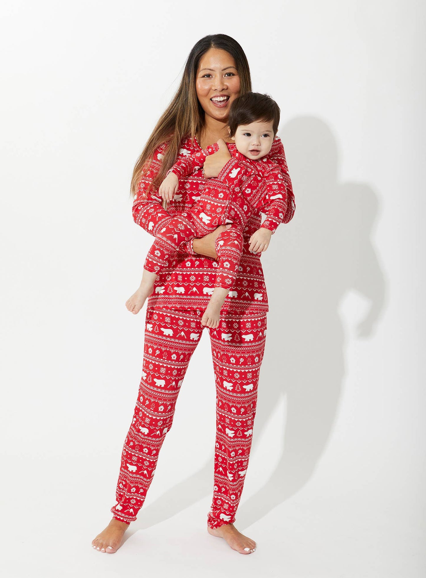 Polar Isle Red Romper | Bellabu Bear