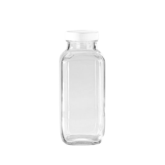 Square Glass Milk Bottle | Fox Run Brands
