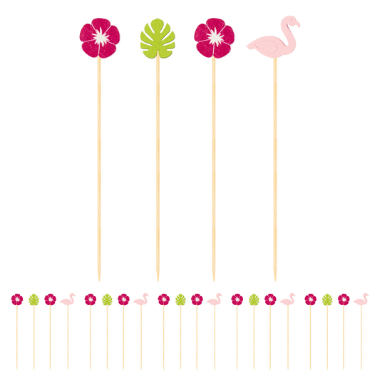 Tropical Cocktail Picks - 4.5" (22 pc) | Oggi