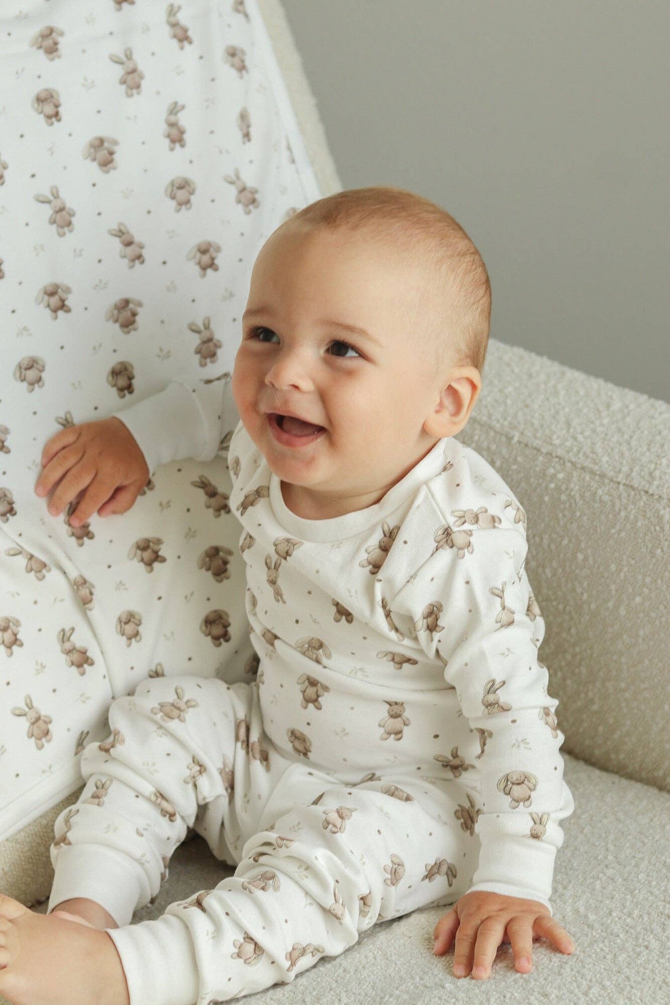 Bunny Shadow Organic PJ Set | L'ovedbaby