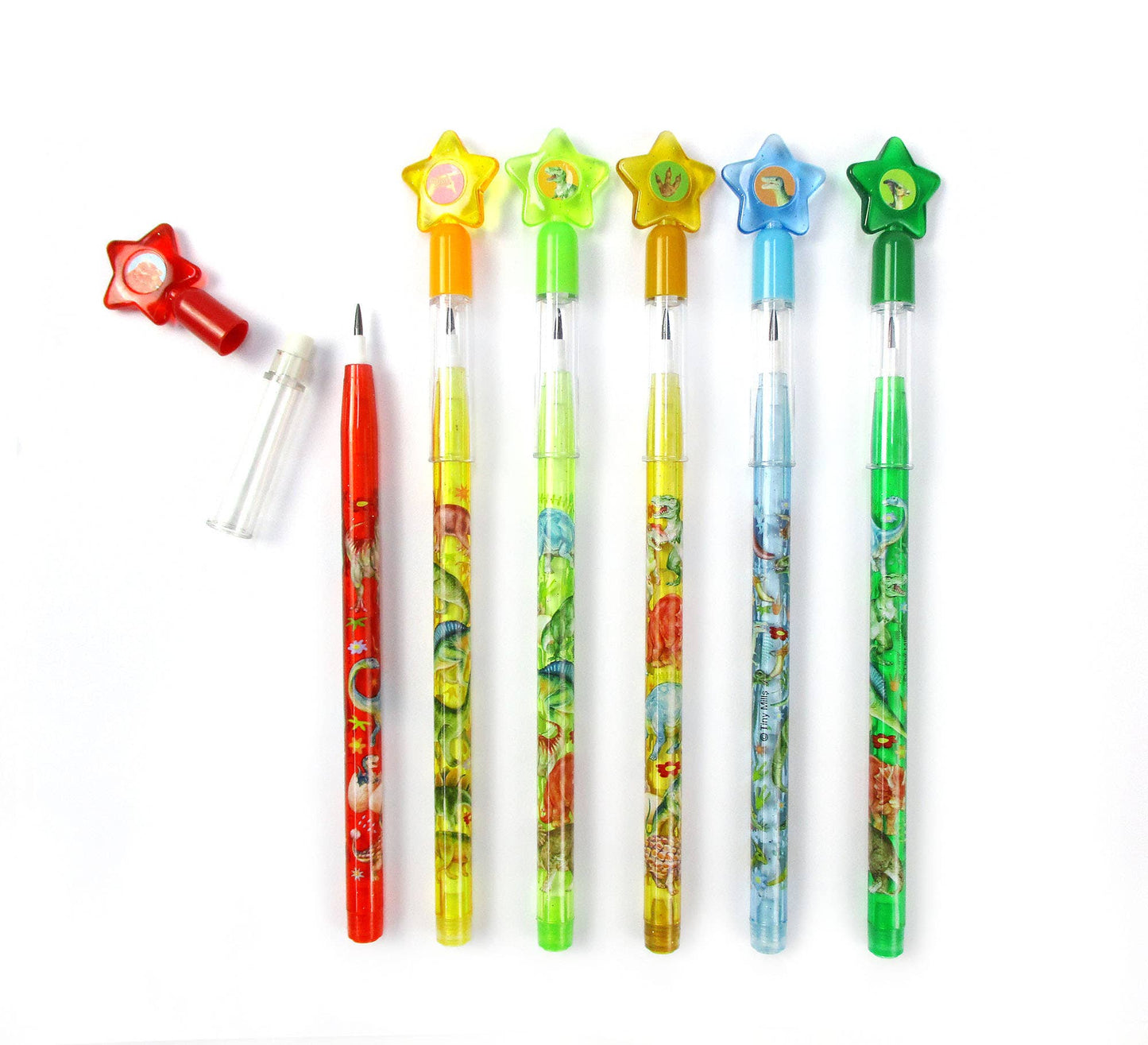 6 Pcs Jurassic Multi-Point Pencils | Tiny Mills