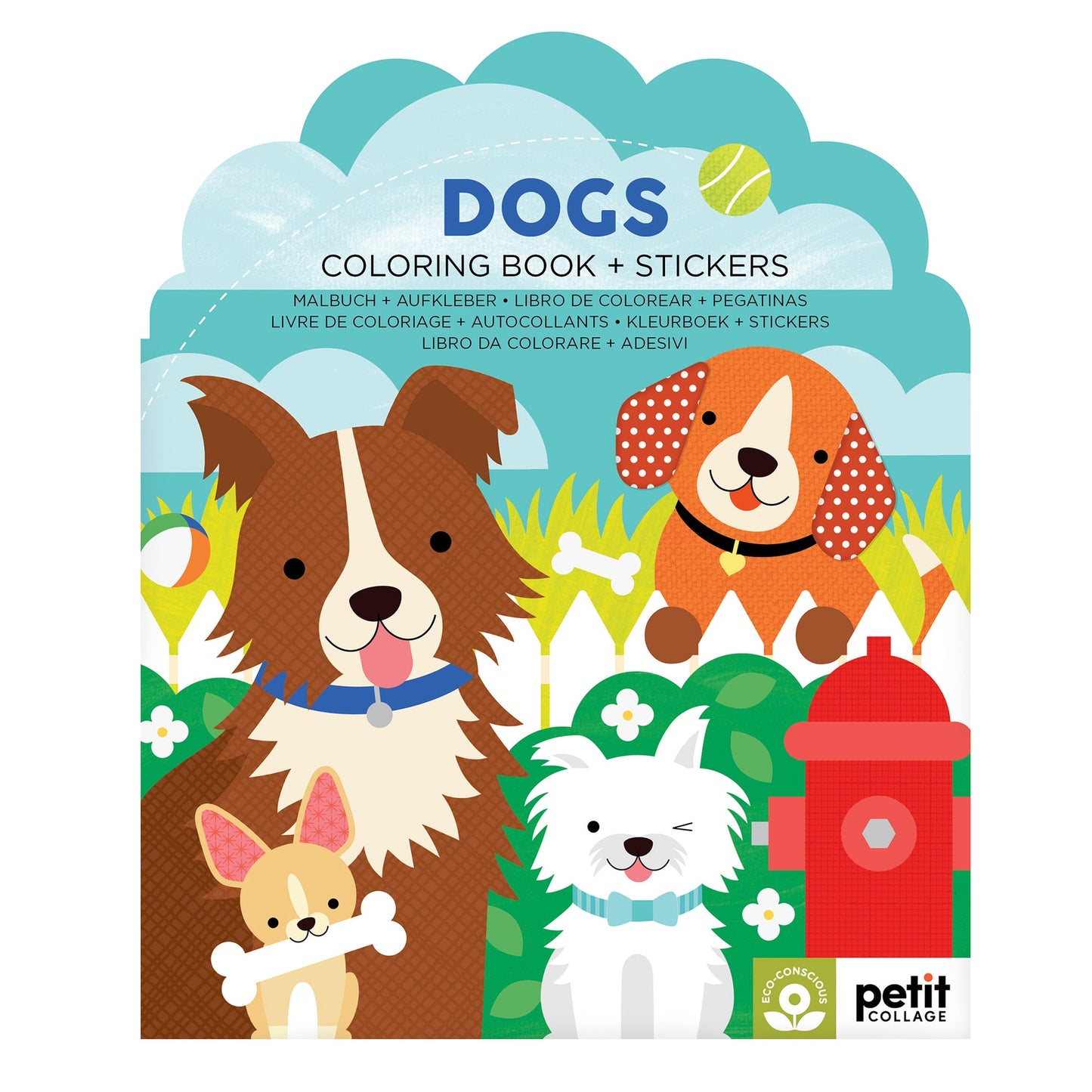 Dogs Coloring and Sticker Book | Petit Collage