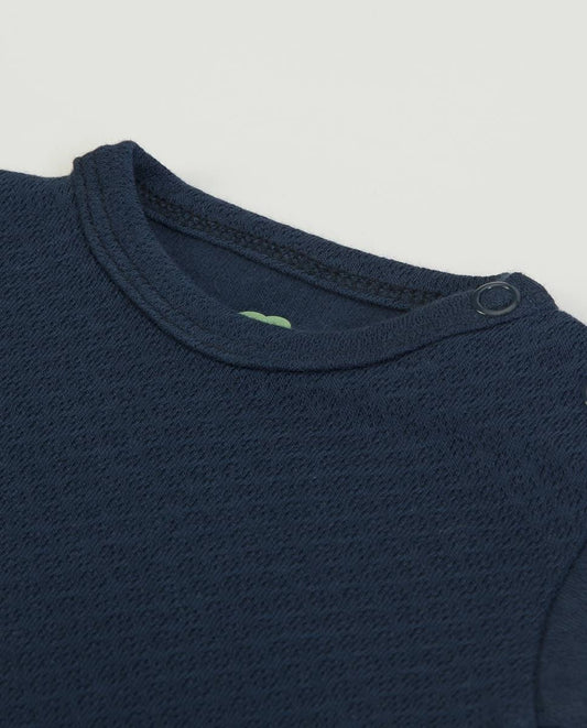 Navy Long Sleeve Bodysuit | FS Baby