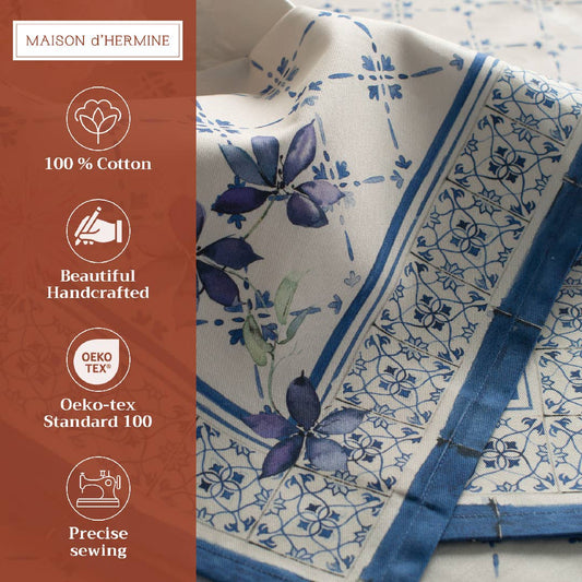 Faience Cloth Napkins - Set Of 4 | Maison d'Hermine