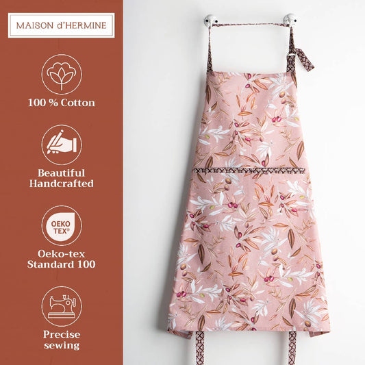 Nyons Cotton Apron | Maison d'Hermine