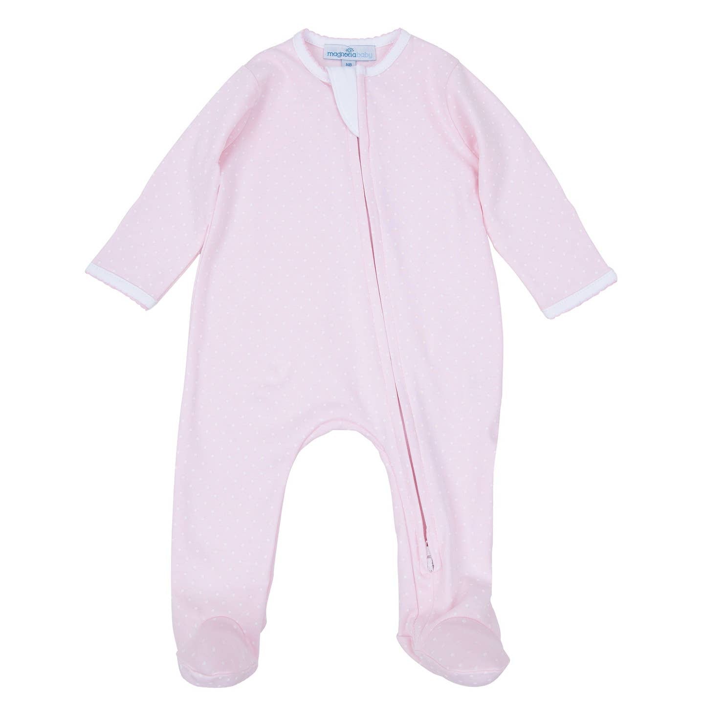 Simply Sweet Pink Zip Footie | Magnolia Baby