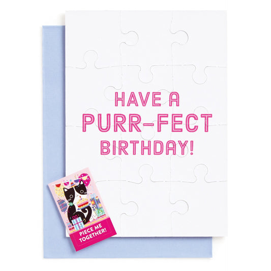 Purr-fect Cat Puzzle Card | Mudpuppy