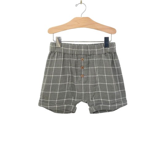Windowpane Muslin Short | City Mouse