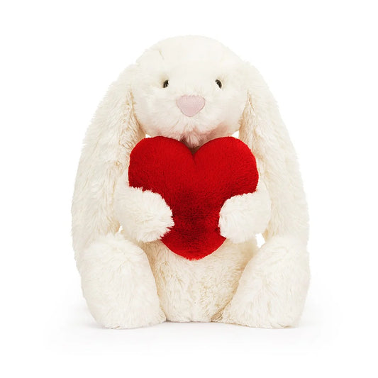 Bashful Red Love Heart Bunny | Jellycat