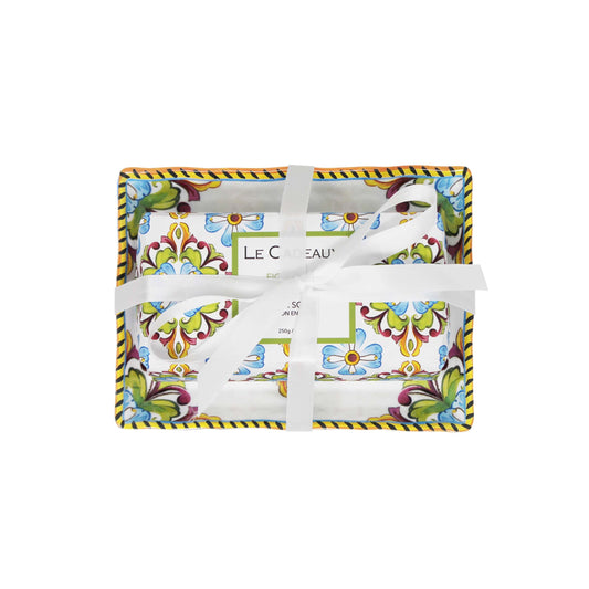 Fresh Fig & Olive Bar Soap and Dish Set | Le Cadeaux