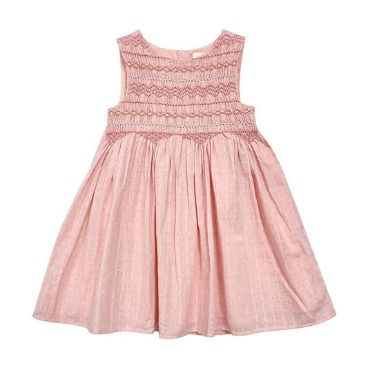 Hand Smocked Jacquard Dress | Albetta
