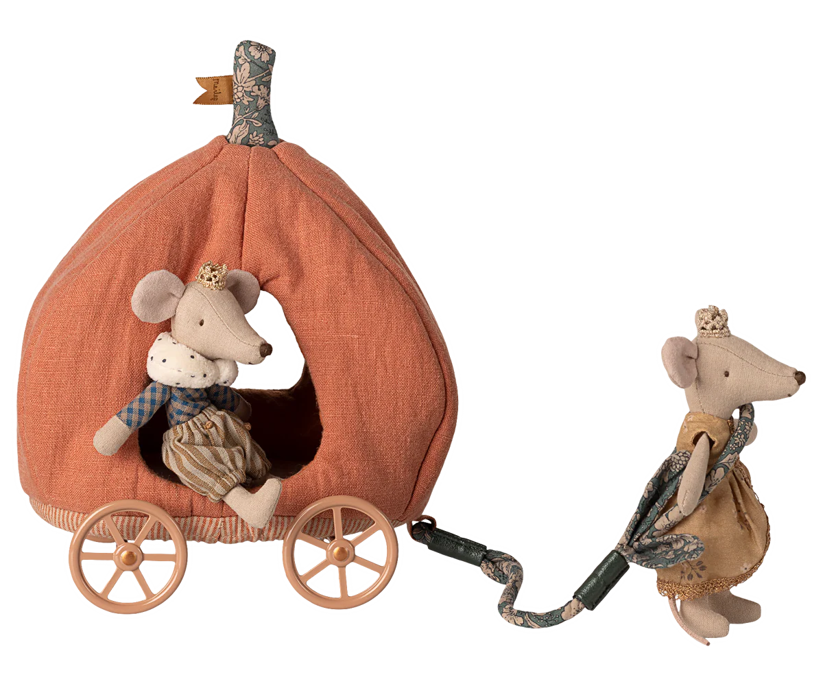 Pumpkin Carriage, Mouse | Maileg