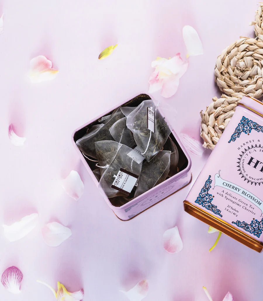 Cherry Blossom Green Tea (20 Sachets) | Harney & Sons