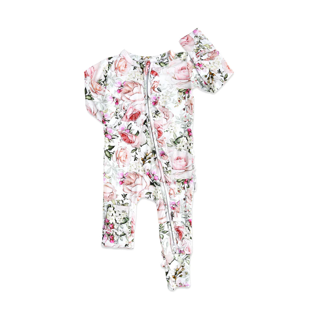 Ruffle Zip Romper | Gigi & Max