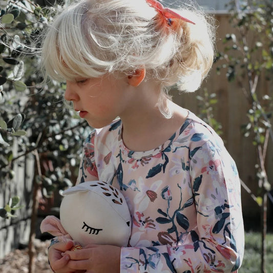 Fleur Long Sleeve Cotton Dress | Burrow & Be