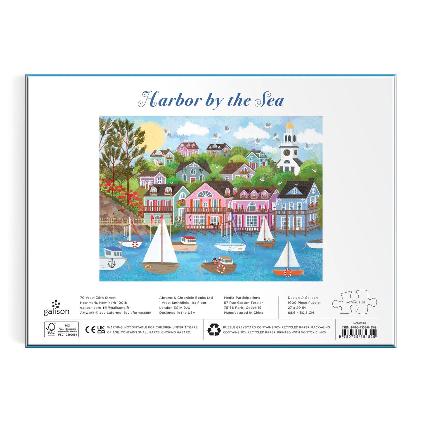 Harbor by the Sea Puzzle (1000 Piece) | Galison