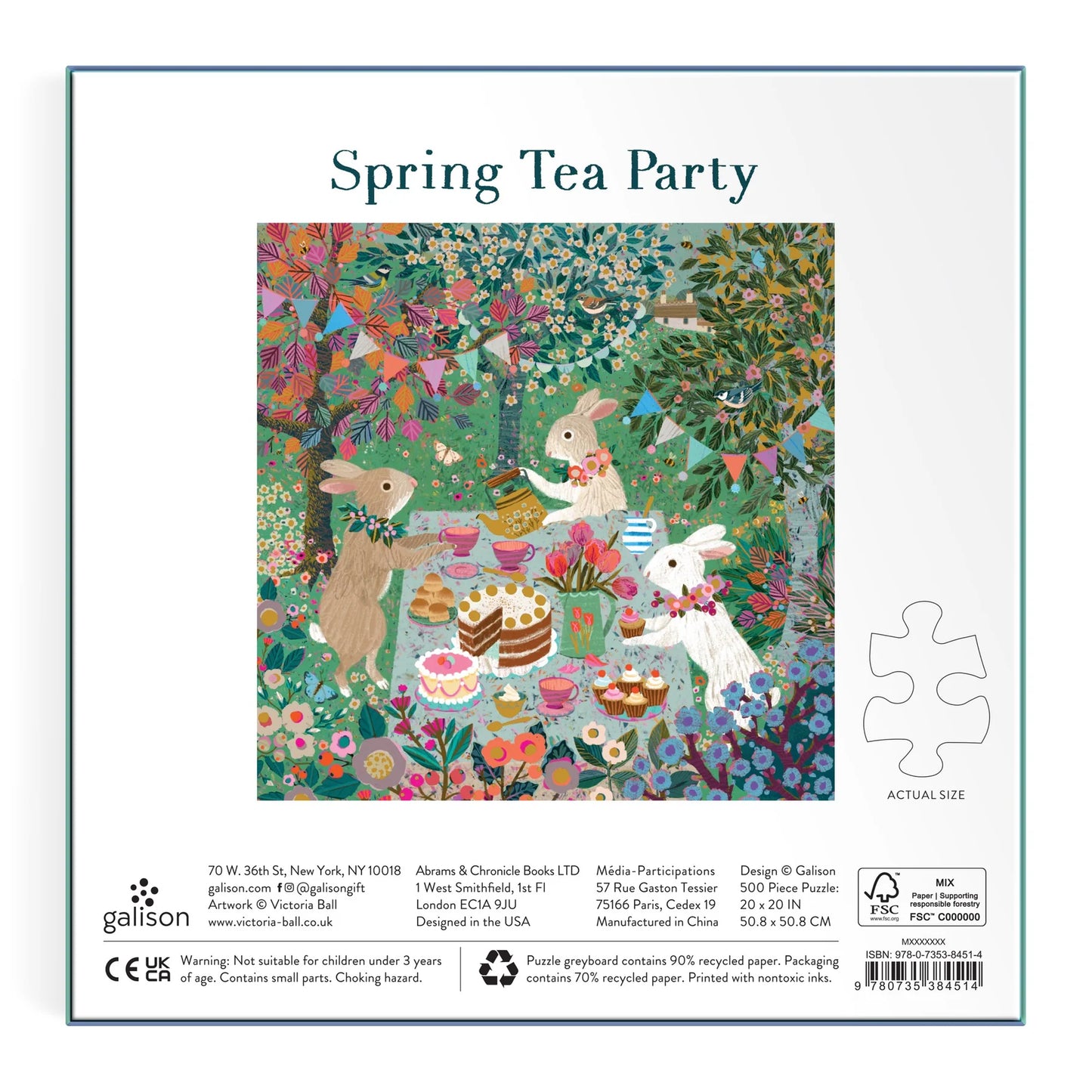 Spring Tea Party 500 Piece Puzzle | Galison