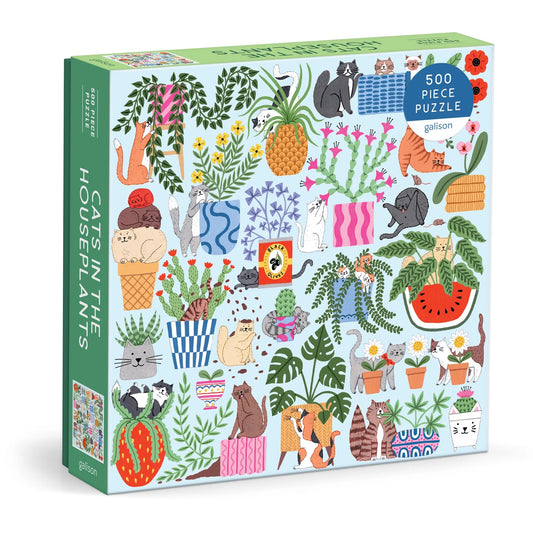 Cats in the Houseplants (500 Piece) | Galison