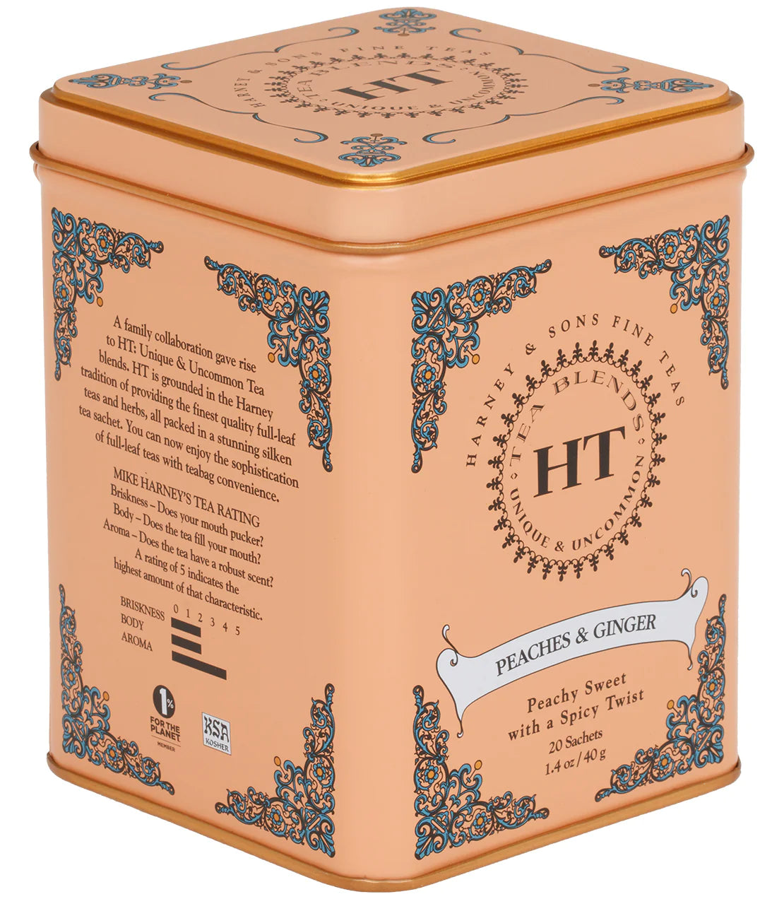 Peaches & Ginger Black Tea (Various) | Harney & Sons