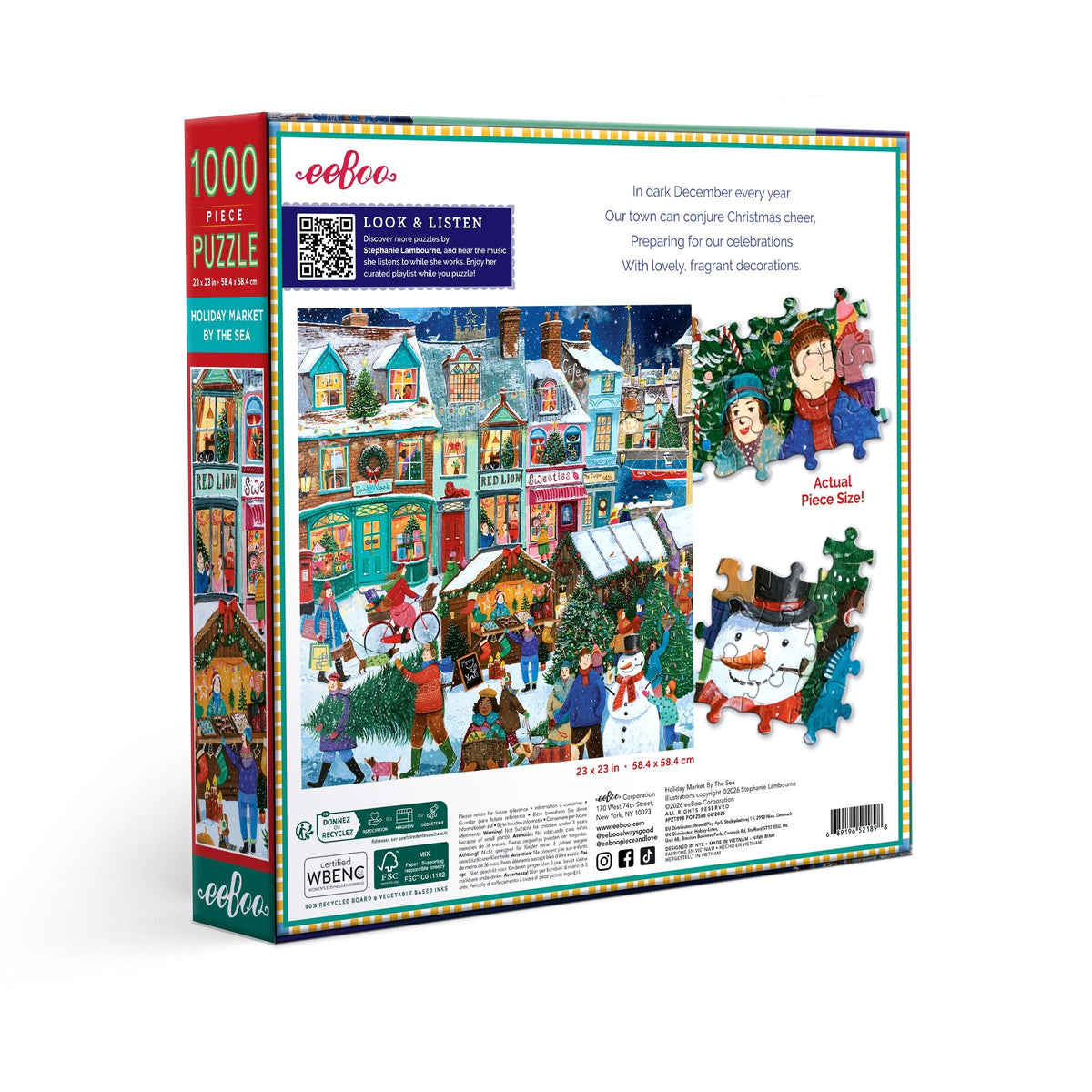 Holiday Market By the Sea Puzzle (1000pc) | Eeboo
