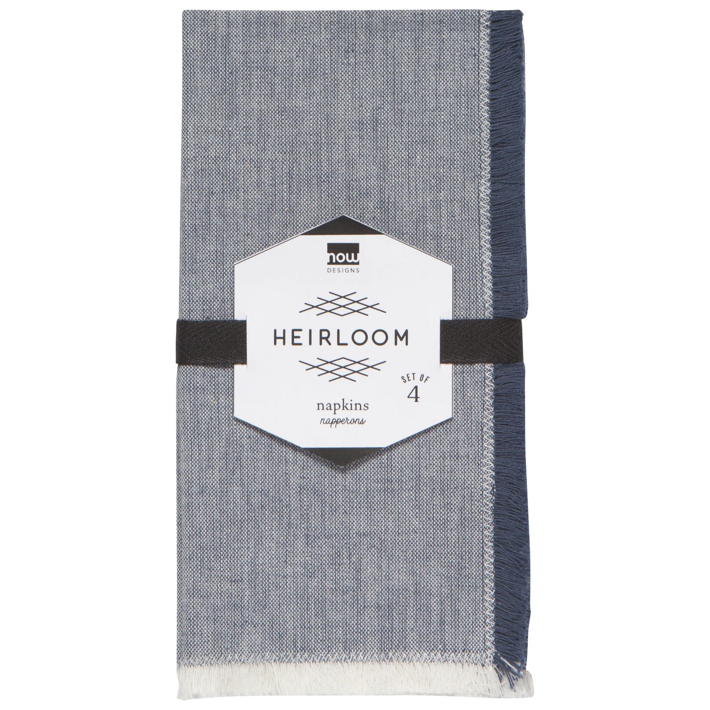 Set of 4 Chambray Cloth Napkins (Various Colors) | Now Designs