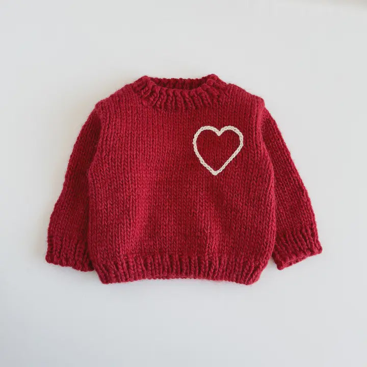 Red Heart Sweater | Figgy Friends
