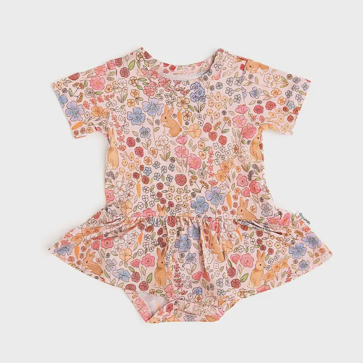 Meadow Bunny floral twirl 6-12m| Gigi & Max