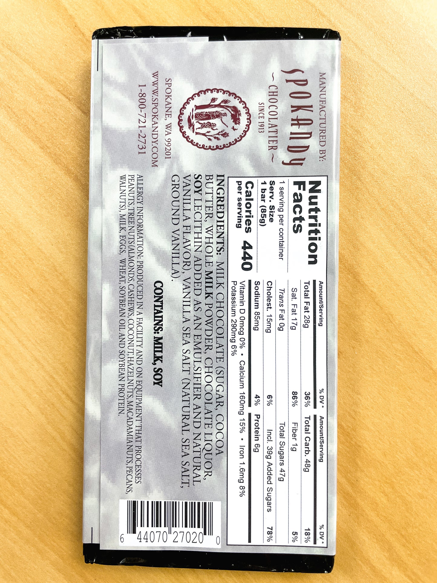 3 oz Chocolate Bars (Various Flavors) | Spokandy Chocolatier