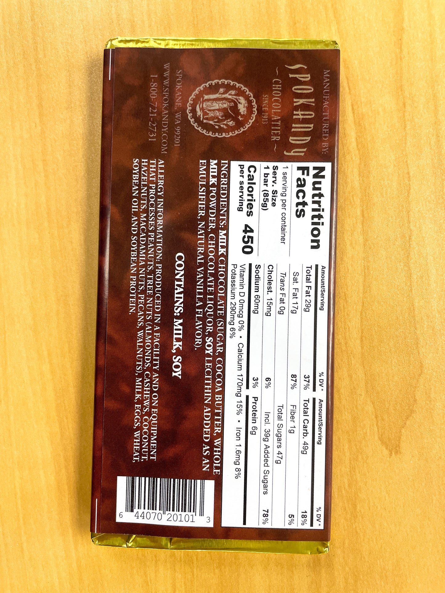 3 oz Chocolate Bars (Various Flavors) | Spokandy Chocolatier