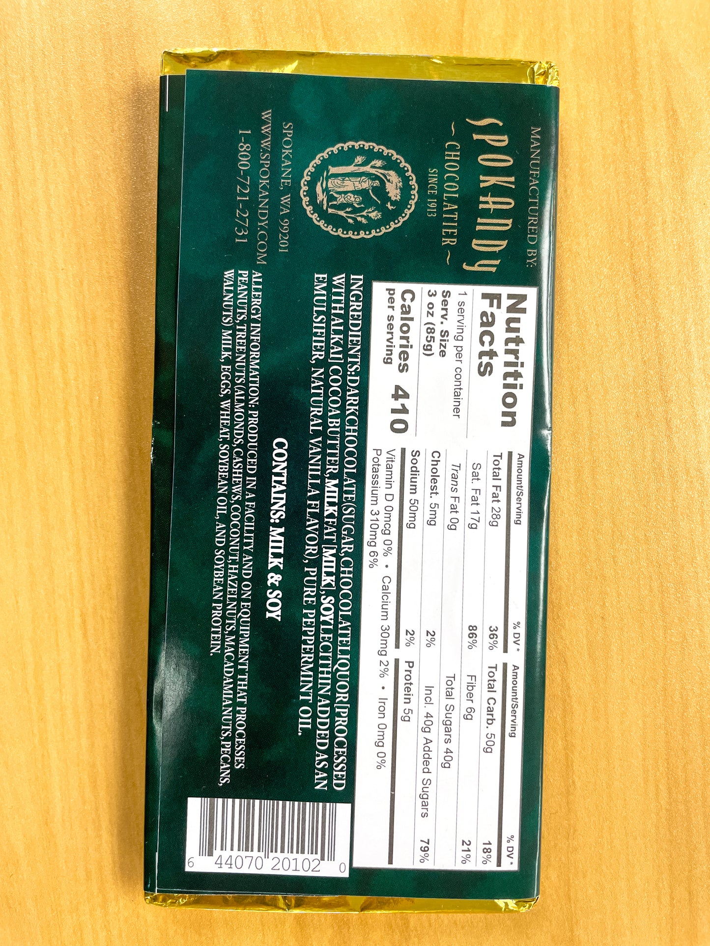 3 oz Chocolate Bars (Various Flavors) | Spokandy Chocolatier