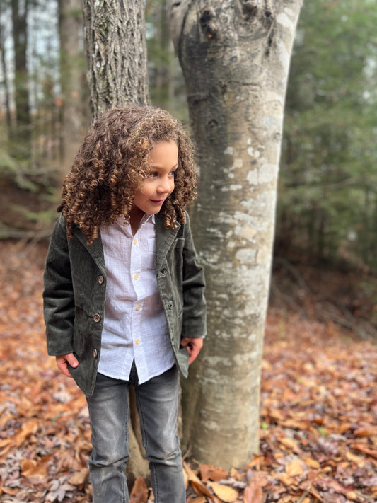 Olive Corduroy Jacket | Me & Henry