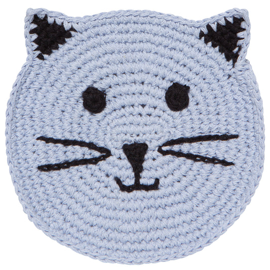 Meow & Furever Crochet Coasters Set/4 | Danica